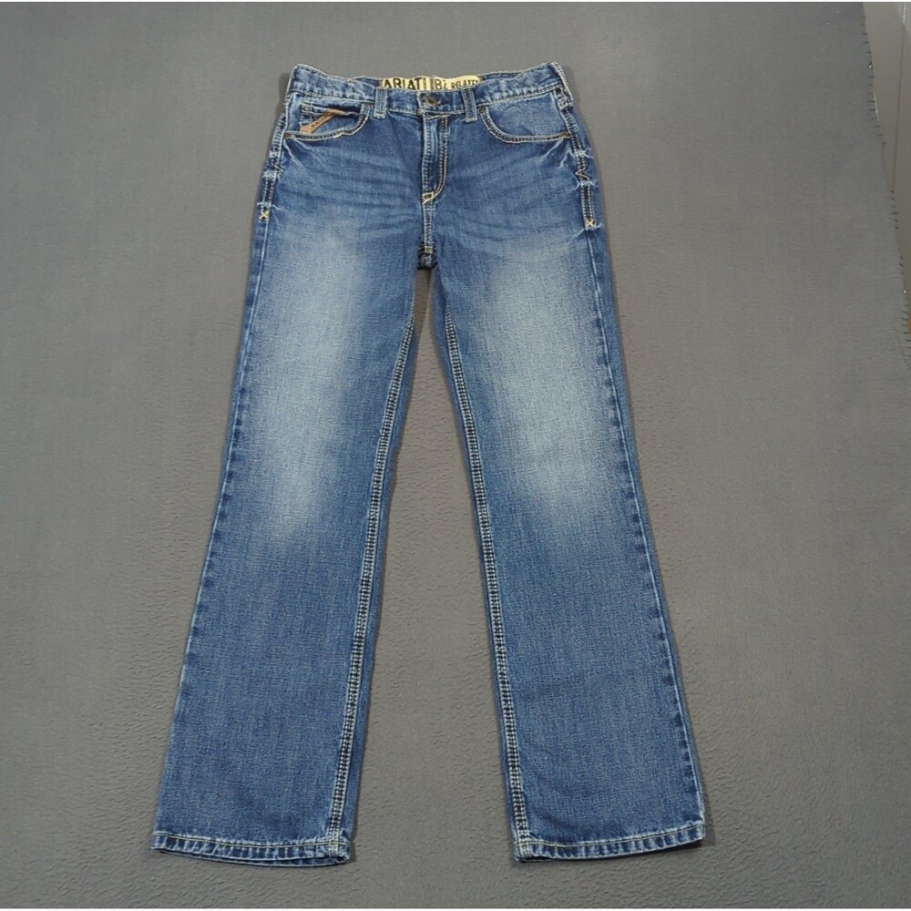 Ariat Jeans Kids Boys 14 Blue Durango B4 Relaxed Challenger Boot Cut Western